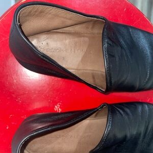 Lemaire Black Leather Loafers